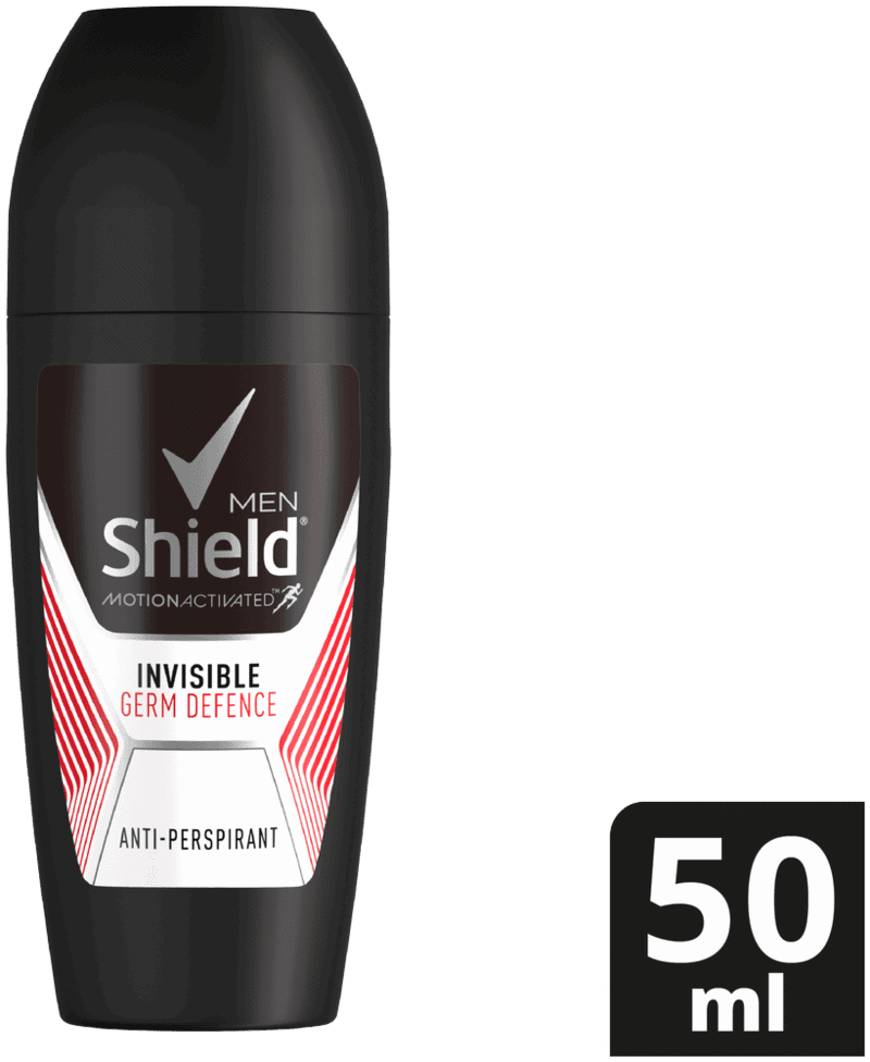 Shield Men Invisible Germ Defence Antiperspirant Roll-On Deodorant 50ml