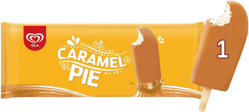OLA Caramel Pie Vanilla Flavoured Frozen Dessert Caramel Coating 70ml
