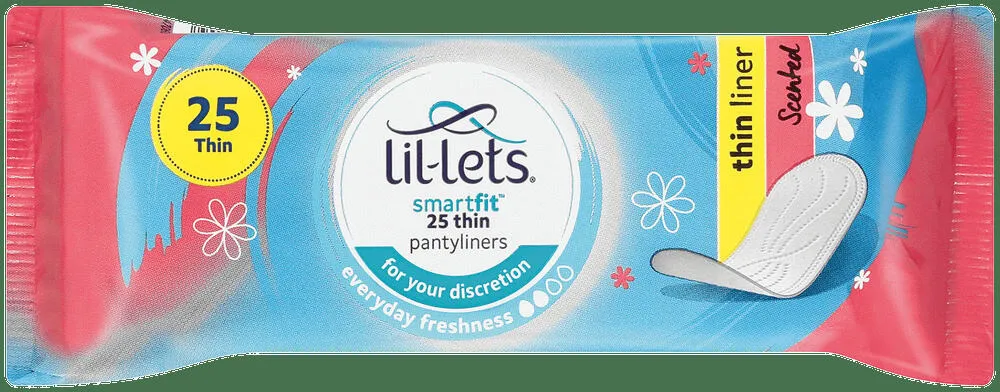 Lil-lets SmartFit Thin Scented Pantyliners 25pk