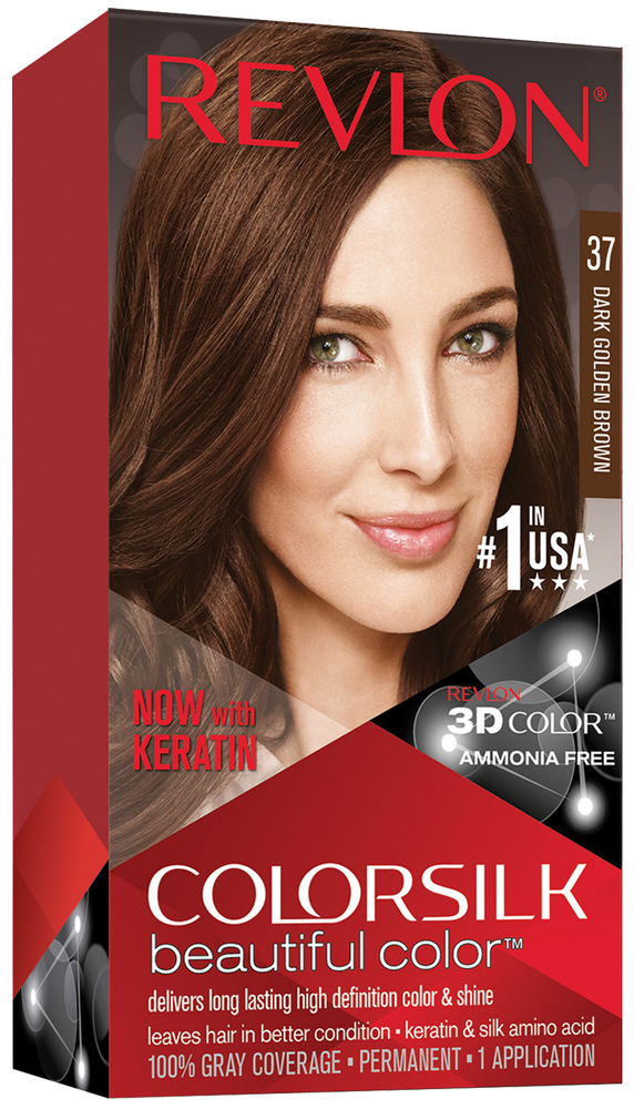 Revlon Colorsilk Dark Golden Brown Beautiful Color Permanent Hair Colour 1s