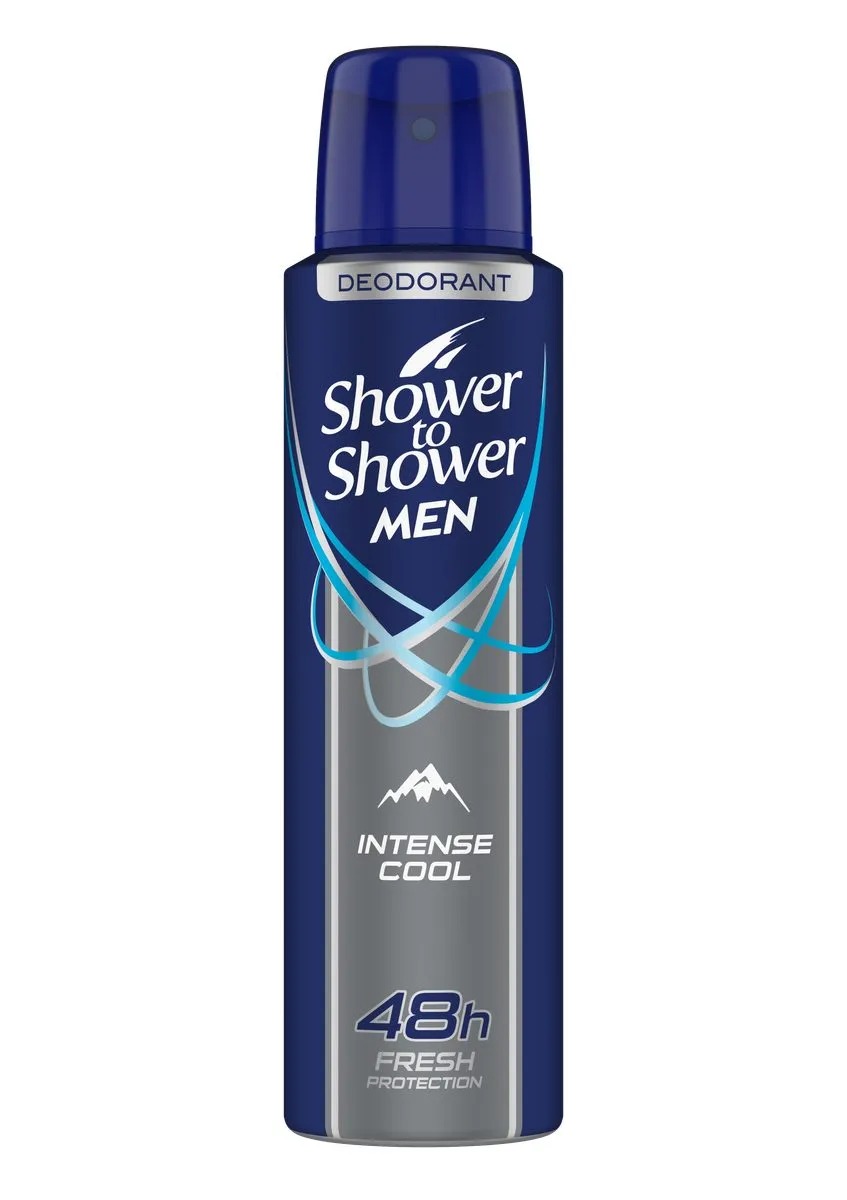 Front of Shower to Shower Men Intense Cool Deodorant 150ml can