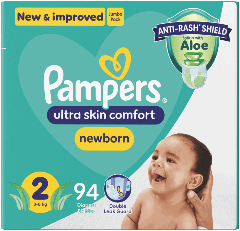 Pampers Size 2 Disposable Nappies 94pk