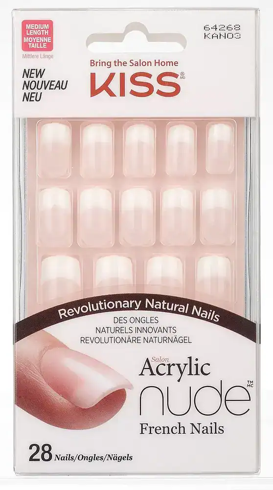 KISS NAILS ACRYLIC NUDE CASHMERE KAN03