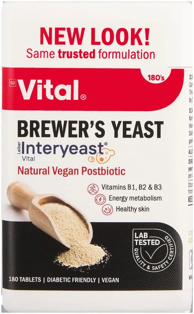 Vital Energy & Vitality Brewers Yeast Tablets 180pk