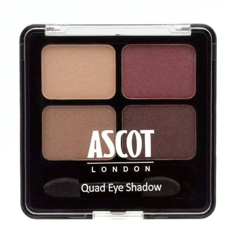 Front view of Ascot London Quad Eye Shadow Quartet palette
