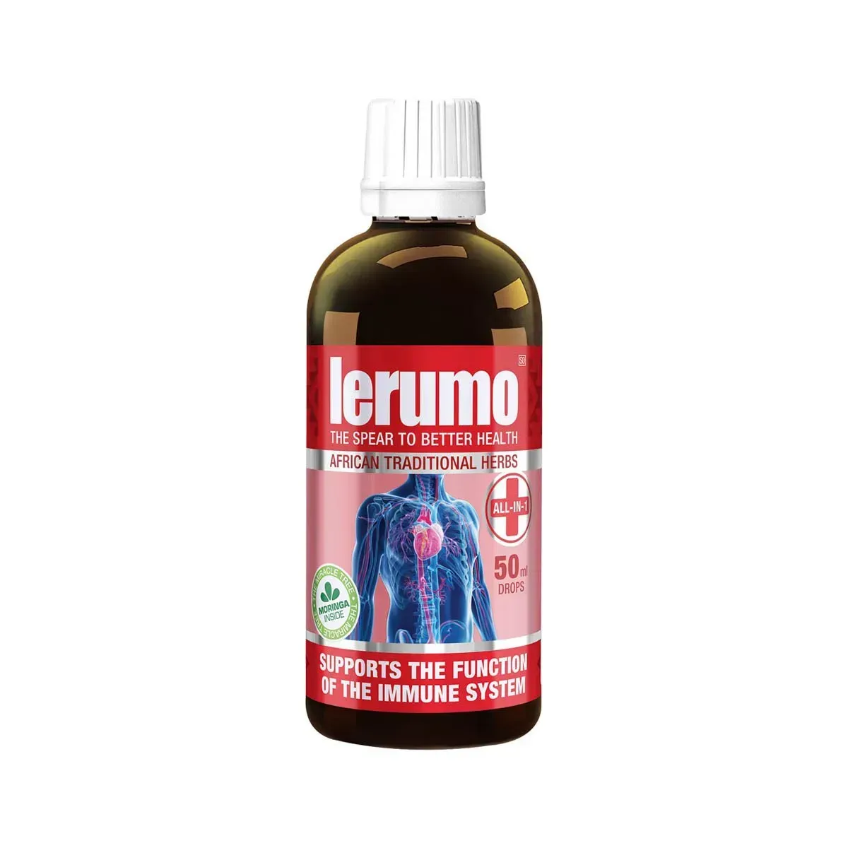 Front of Lerumo Lamadi Liquid 50ml bottle by Source Herbal SA