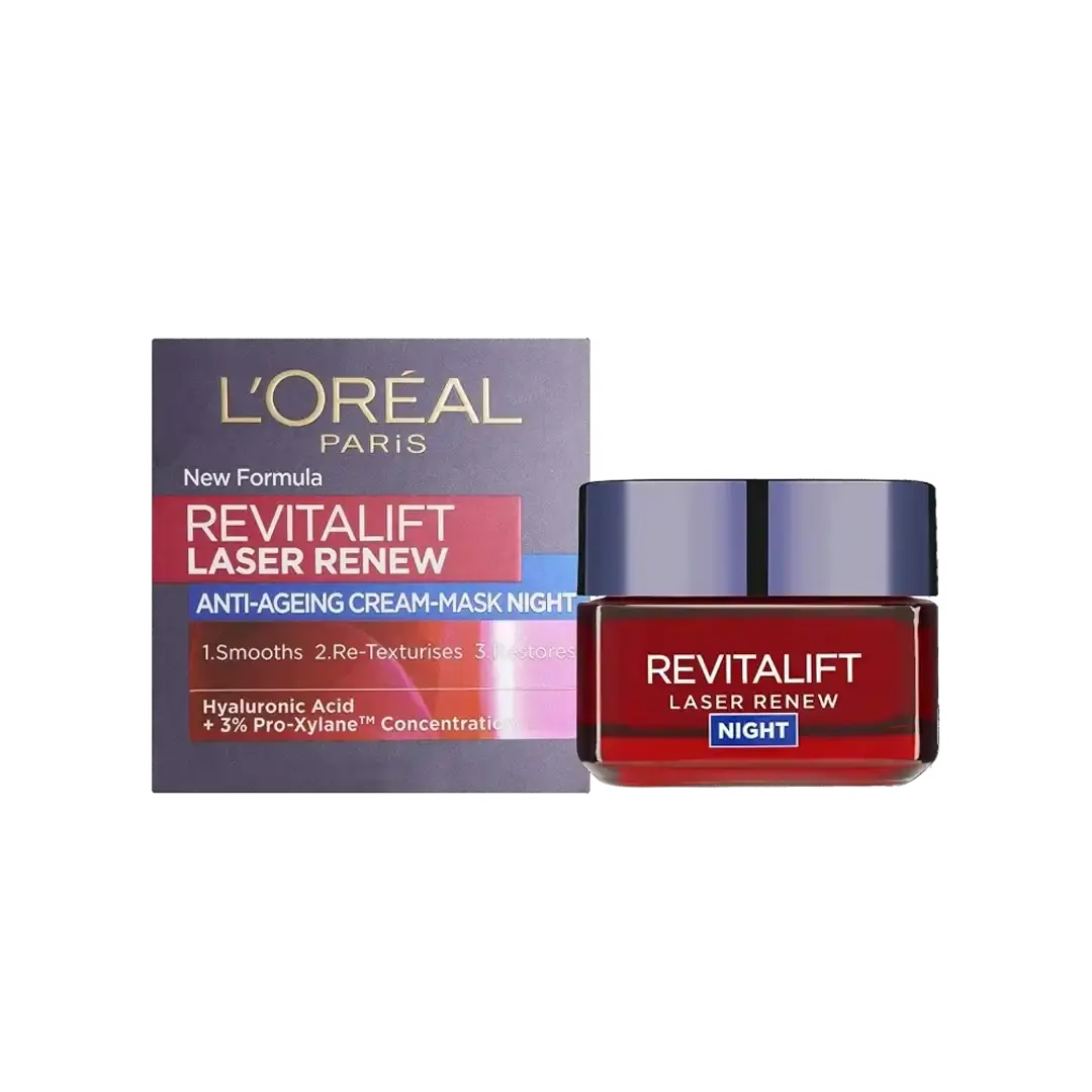 L'Oréal Revitalift Laser Renew Night Cream jar with retail box 50 ml