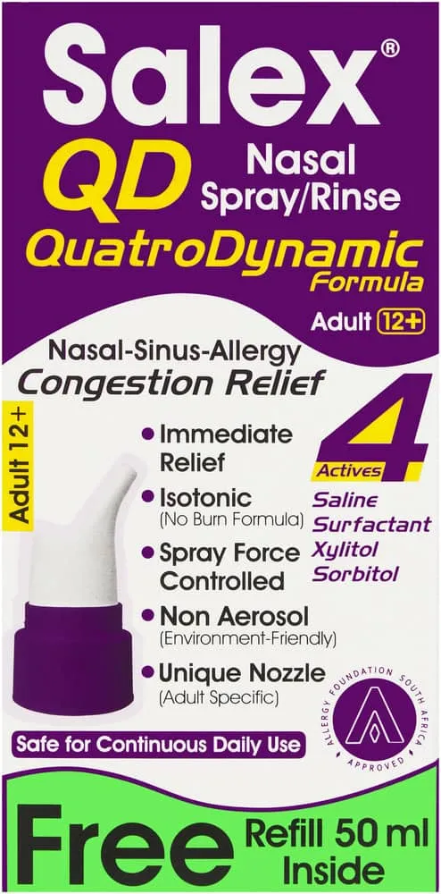 Salex QD Adult Nasal Spray & Rinse 50ml
