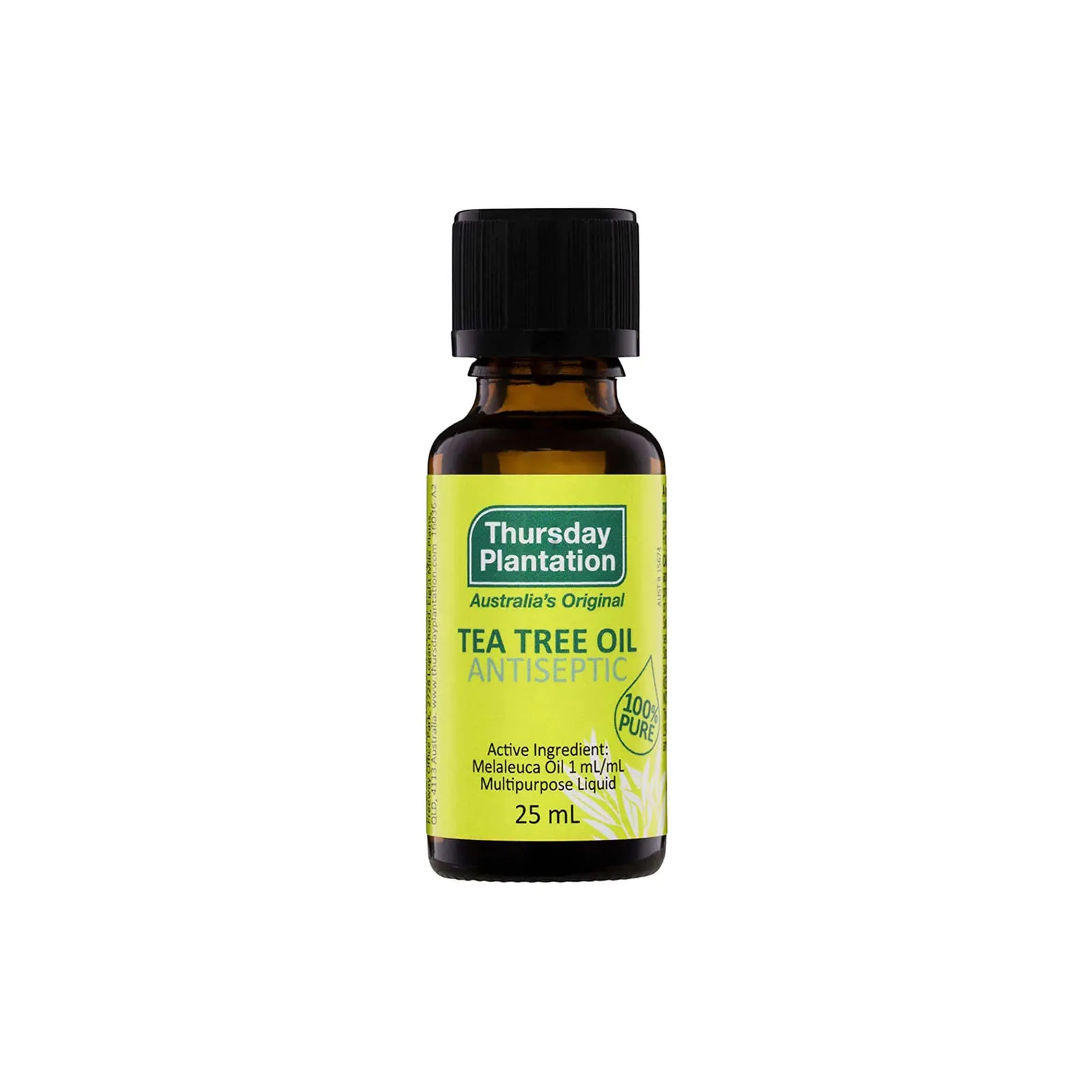 Front of Thursday Plantation Tea Tree Oil 25ml bottle