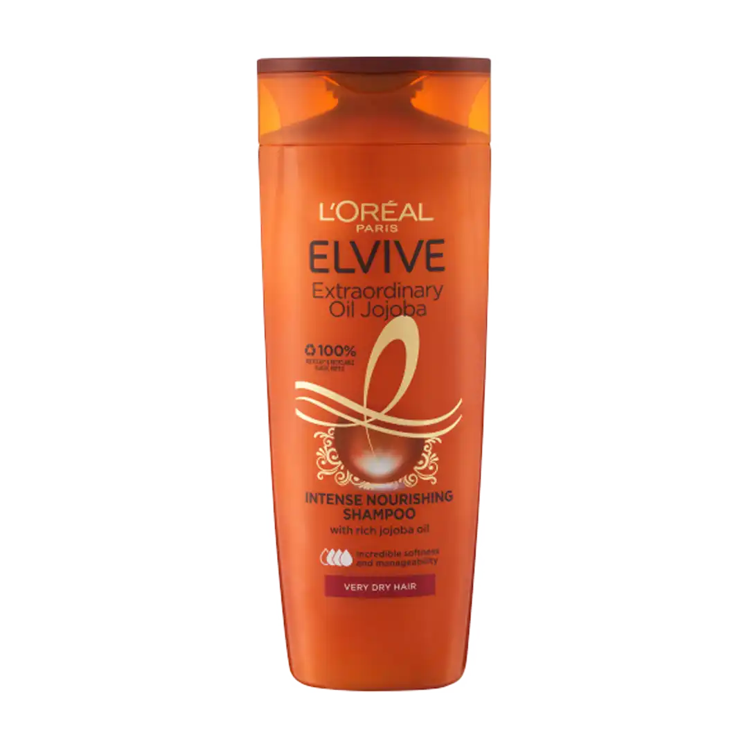 Front of L'Oréal Paris Elvive Extraordinary Oil Jojoba Intense Nourishing Shampoo, 400ml