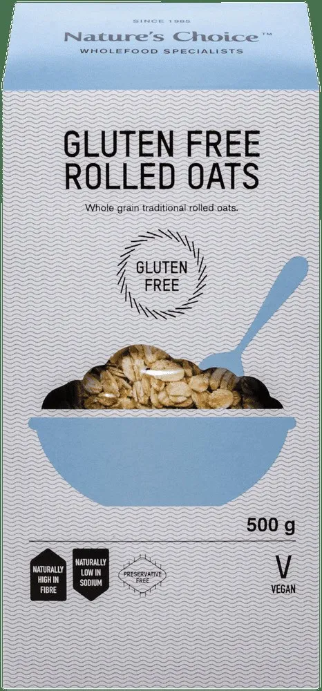 Nature's Choice Gluten Free Rolled Oats 500g