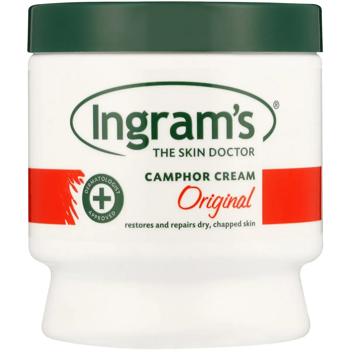 Front of Ingram's Camphor Cream Original 500 ml jar