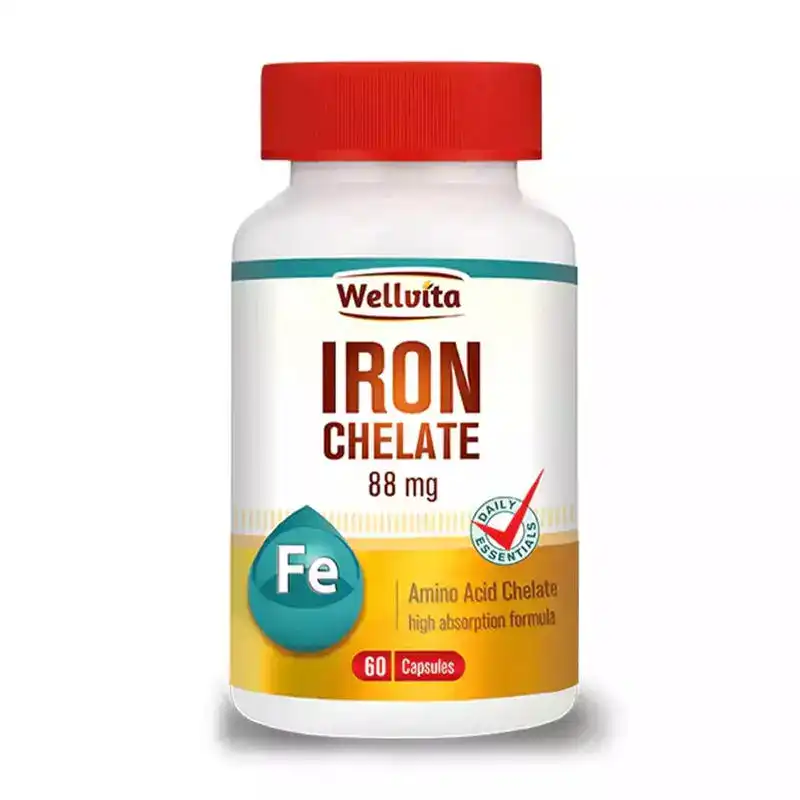Wellvita IRON CHELA 88MG 60 CAP