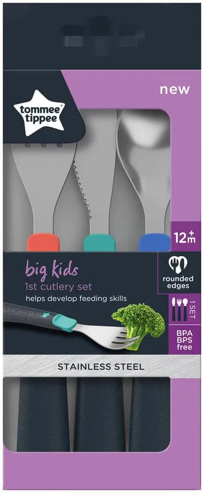 Tommee Tippee Big Kids First Cutlery Set 3pc