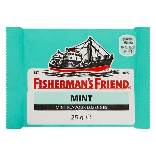 Front of Fisherman's Friend Mint lozenges 25 g pack