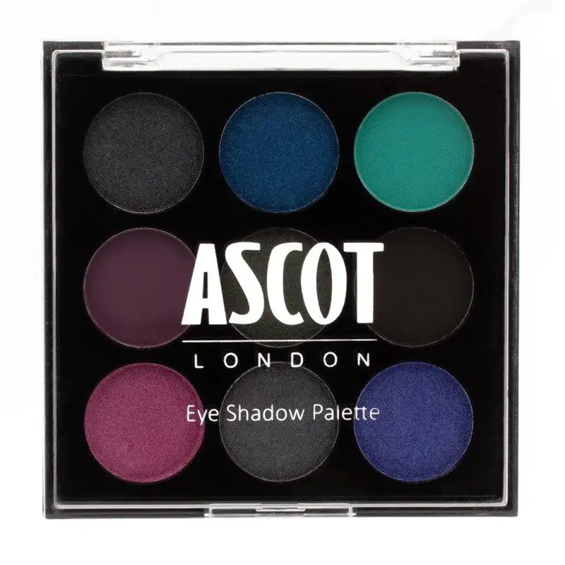 Front of Ascot London Eye Shadow Palette Electric Nights, 9 shades