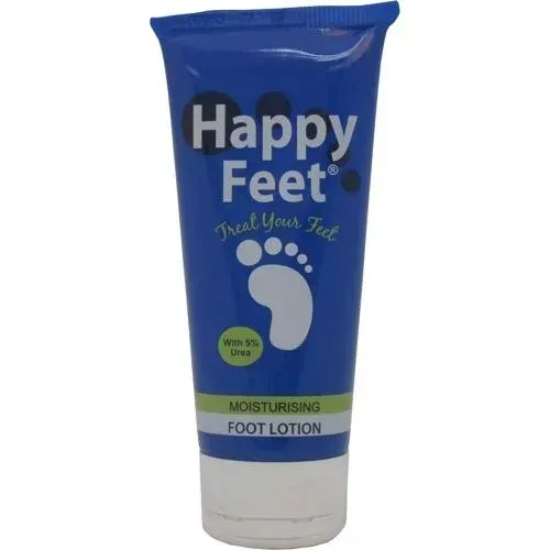 Front of Rolfe Laboratories Happy Feet Moisturising Foot Lotion 75 ml tube