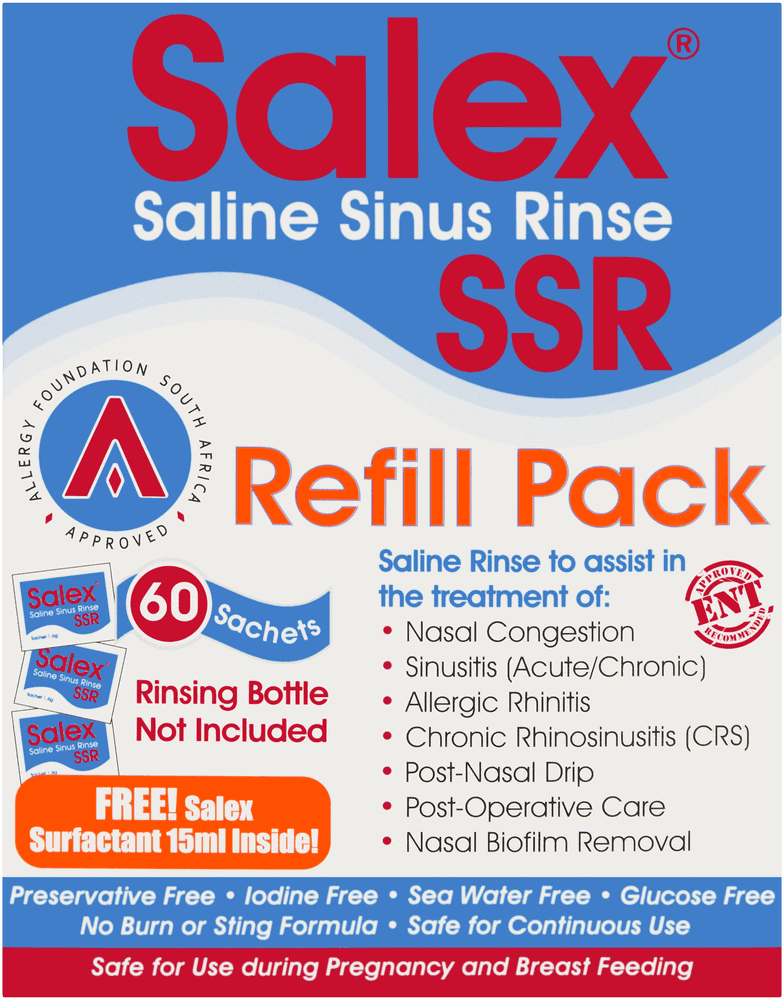 Salex Saline Sinus Rinse Refill Pack 60 x 1.6g