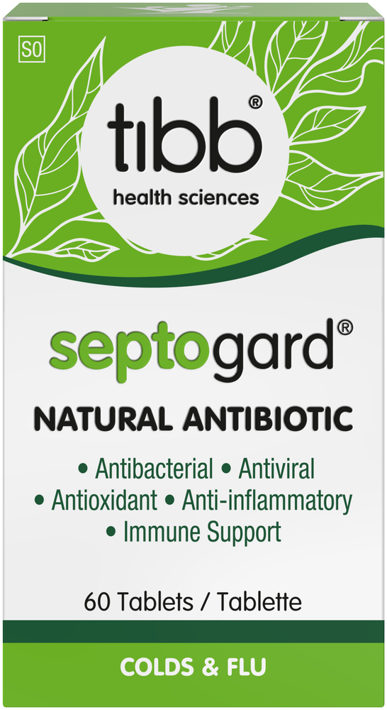 Tibb Septogard Natural Cold & Flu Antibiotic Tablets 60pk