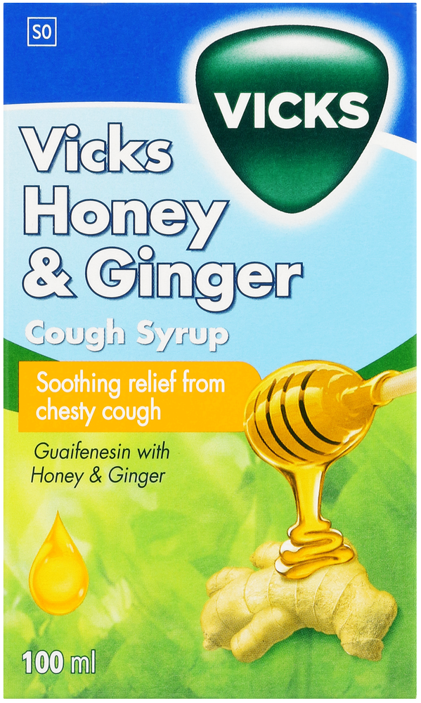 Vicks Honey & Ginger Cough Syrup 100ml