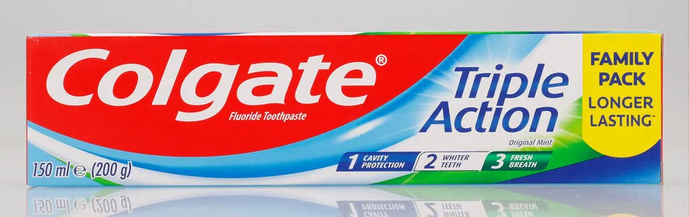 Colgate Triple Action Original Mint Fluoride Toothpaste 150ml