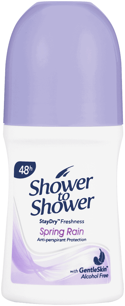 Shower To Shower Spring Rain Anti-Perspirant Roll-On 50ml