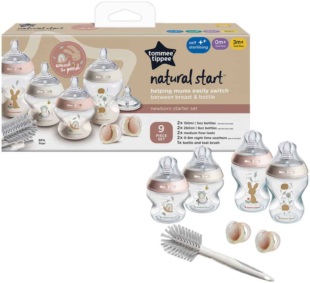 Tommee Tippee Closer to Nature Newborn Bottle Starter Set 9pc