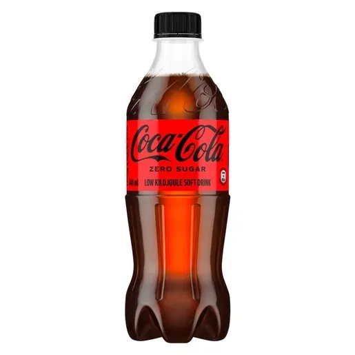 Front of Coca-Cola Zero Sugar 440 ml bottle