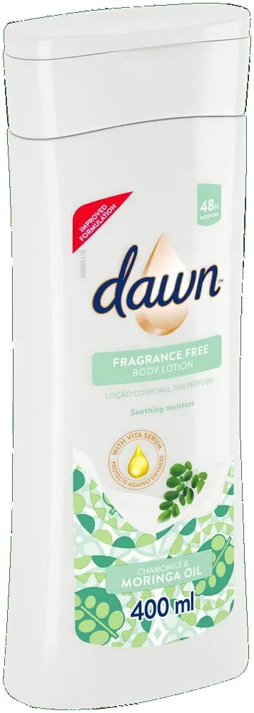 Dawn Chamomile and Moringa Oil Fragrance Free Body Lotion 400ml