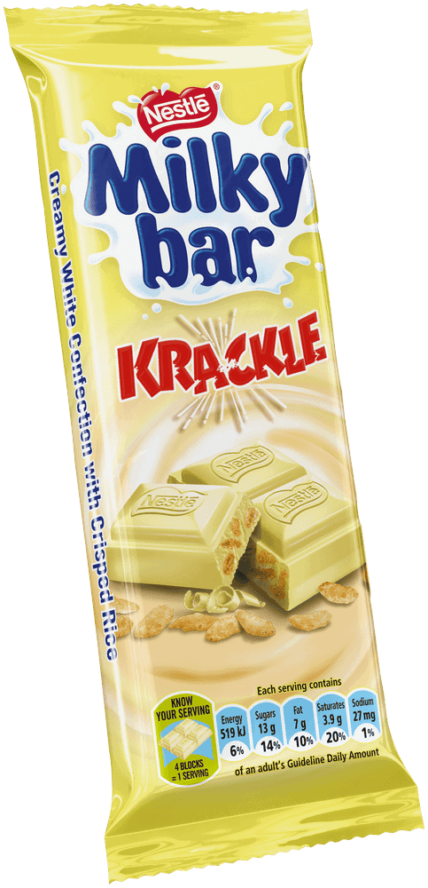 Nestlé Milkybar Krackle White Chocolate Slab 80g
