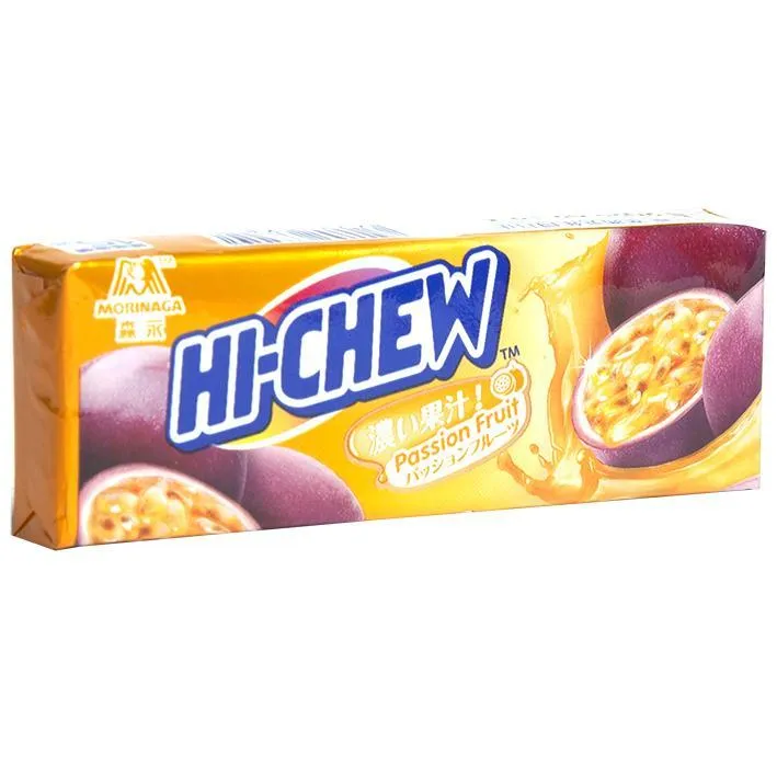 Front of Hi-Chew Passion Fruit 35g fruit chews pack