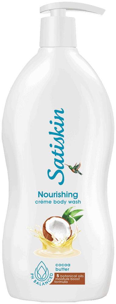 Satiskin Cocoa Butter Crème Body Wash 1L