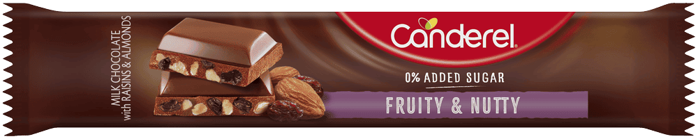 Canderel Fruity & Nutty Milk Chocolate Bar 27g