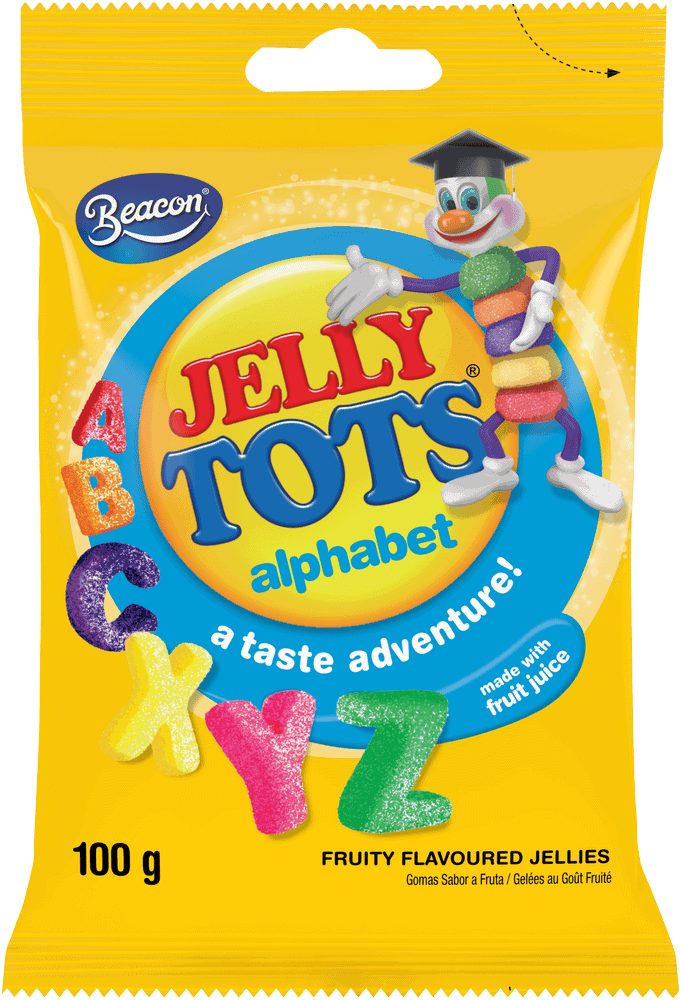 Beacon Jelly Tots Alphabet Fruity Flavoured Jellies 100g