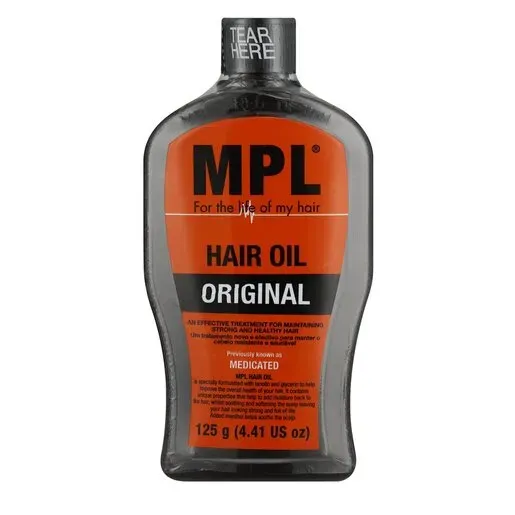 Front of MPL Hair Oil Original 125 g bottle