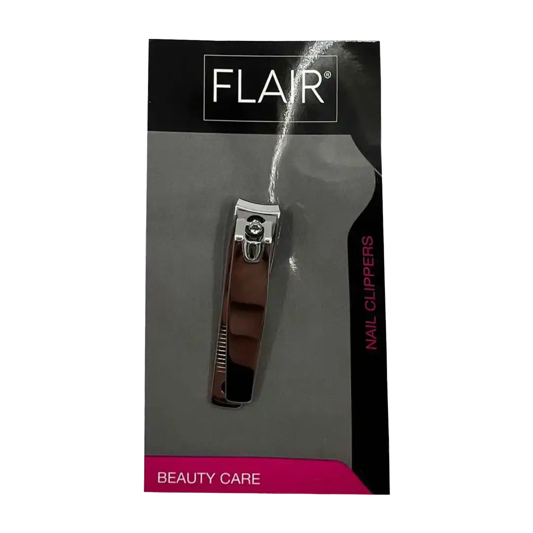 Front of Flair Finger Nail Clipper Steel FB2 blister pack