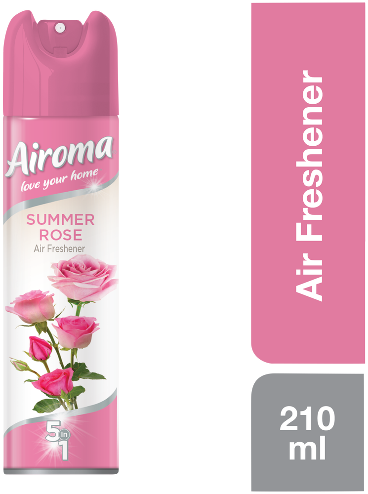 Airoma 5-in-1 Summer Rose Air Freshener 210ml