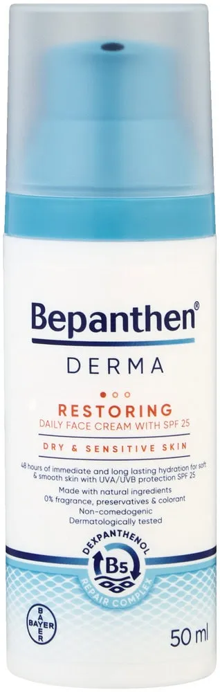 Bepanthen DERMA SPF 25 Restoring Daily Face Cream 50ml