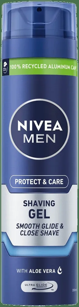 Nivea MEN PROT & CARE SHAVE GEL 200ML