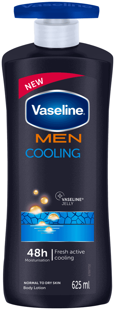 Vaseline MEN Men Cooling Moisturizing Body Lotion for Dry Skin 625ml