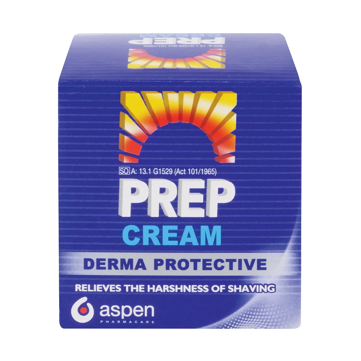Front of Aspen Prep Derma Protective Shaving Cream box