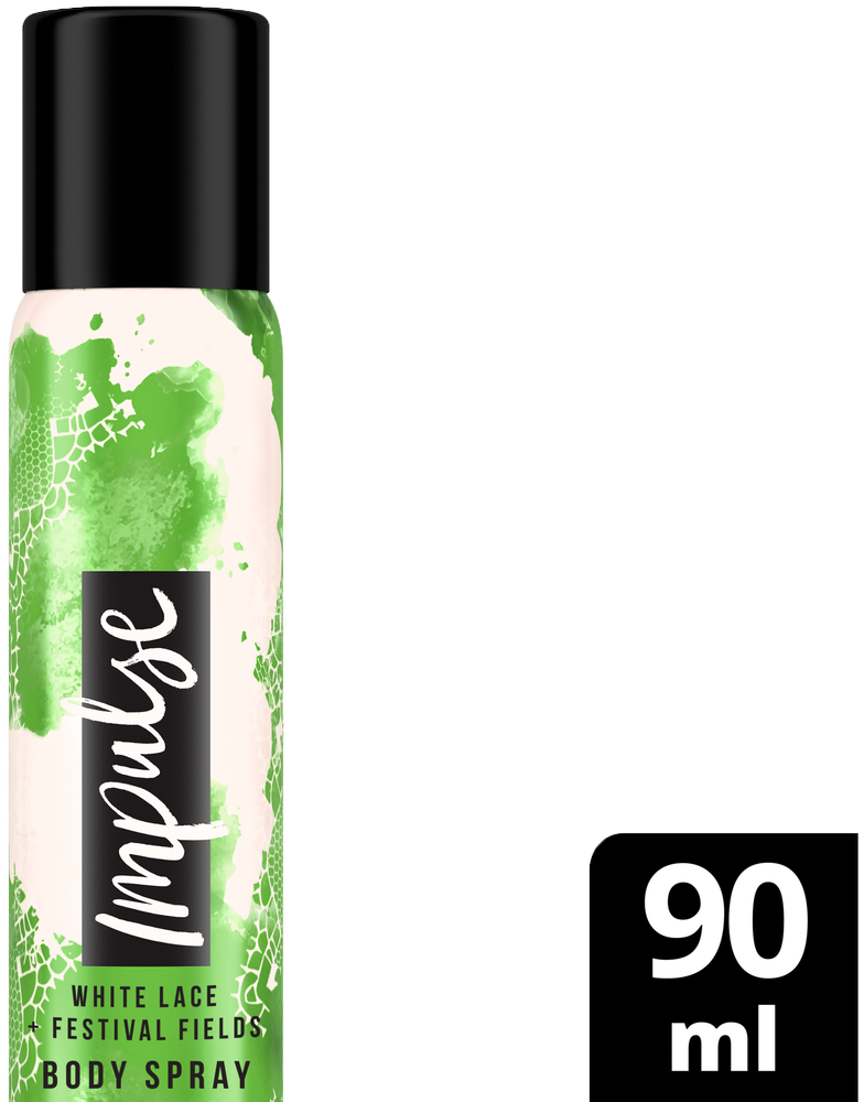 Impulse White Lace and Festival Fields Aerosol Deodorant Body Spray 90ml