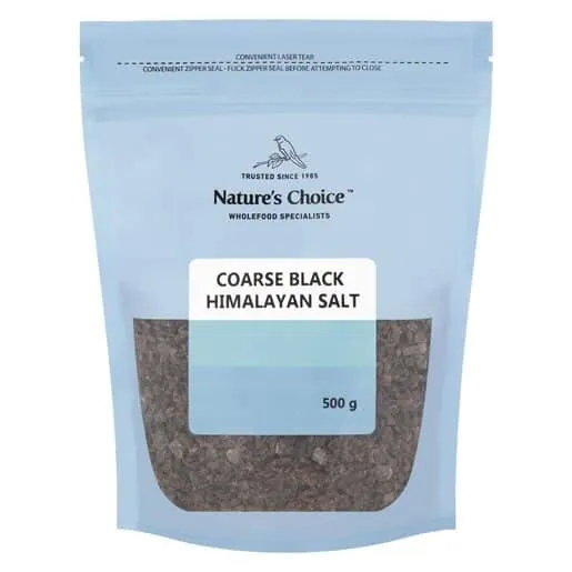 Nature's N/C BLACK HIMALAYAN COARSE CRYSTALS 500G