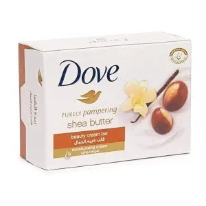 Front of Dove Purely Pampering Shea Butter beauty cream bar soap 90 g box