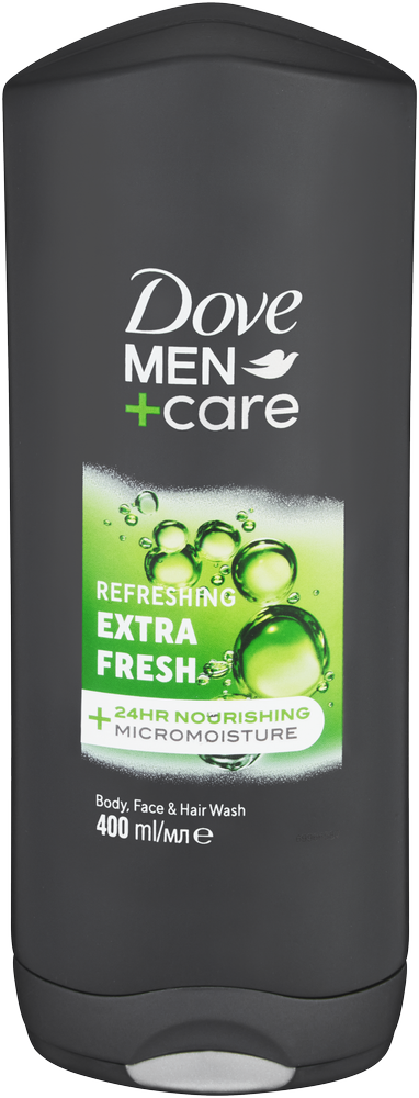 Dove Men+care Refreshing Extra Fresh Body, Face & Hair Wash 400ml