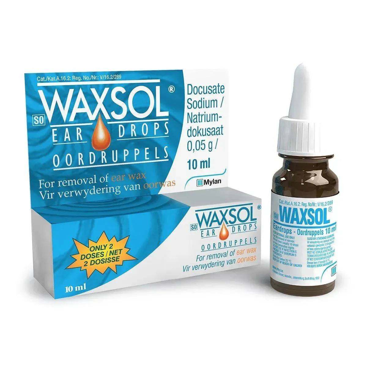 Waxsol Ear Drops Oordruppels 10 ml box and bottle
