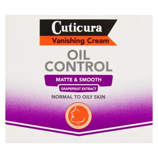 Front of Cuticura Vanishing Cream Oil Control 100 ml box