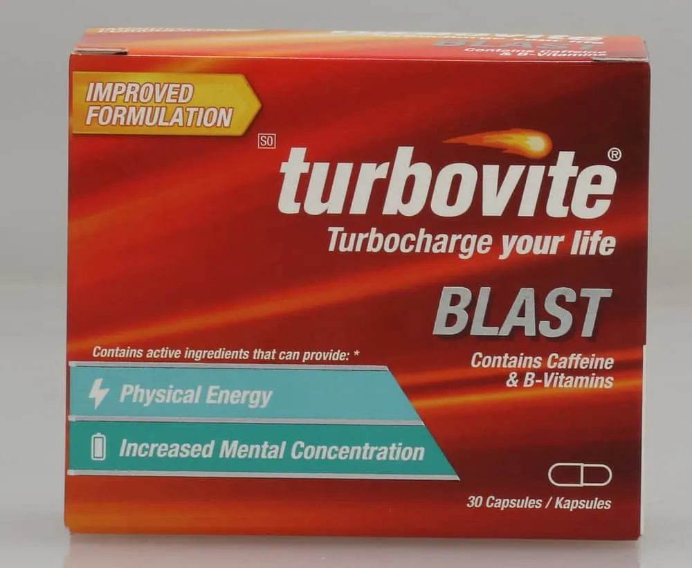 Turbovite Blast Energy Capsules 30pk