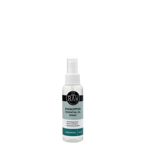 Front of Jenam Raw Eucalyptus Essential Oil Spray 100ml bottle