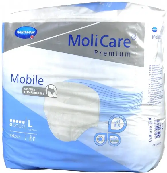 MoliCare Extra Slip Large Incontinence Briefs 30's